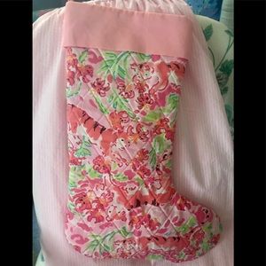 Lilly Pulitzer NWOT Christmas stocking